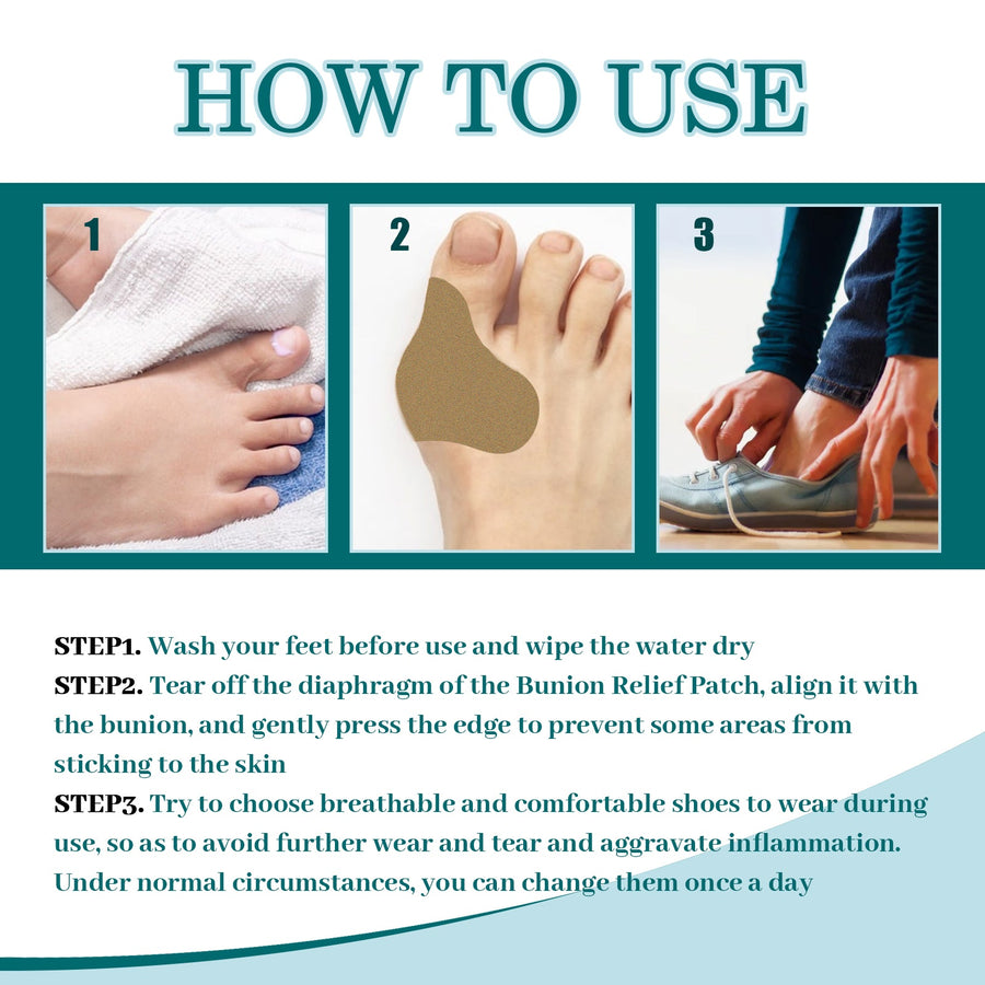 Bunion Relief Patch — Pain-Free Steps & Toe Alignment | EELHOE