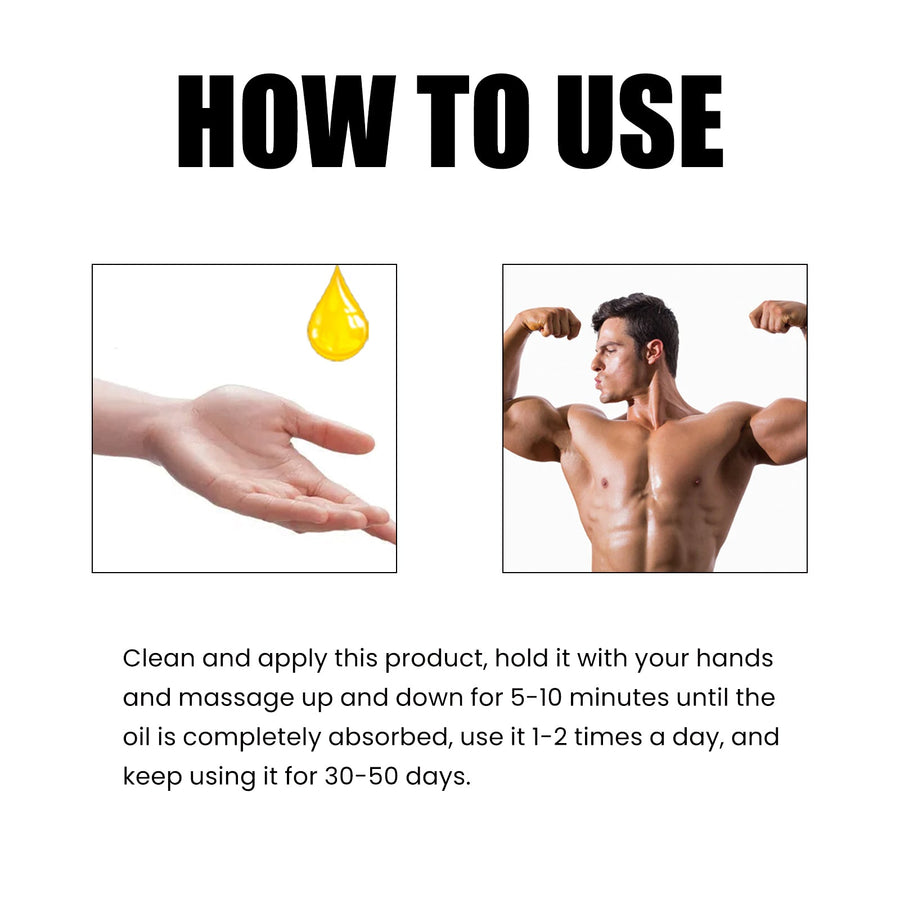 Men's Penis Enlargement Oil — Thicker, Longer-Lasting