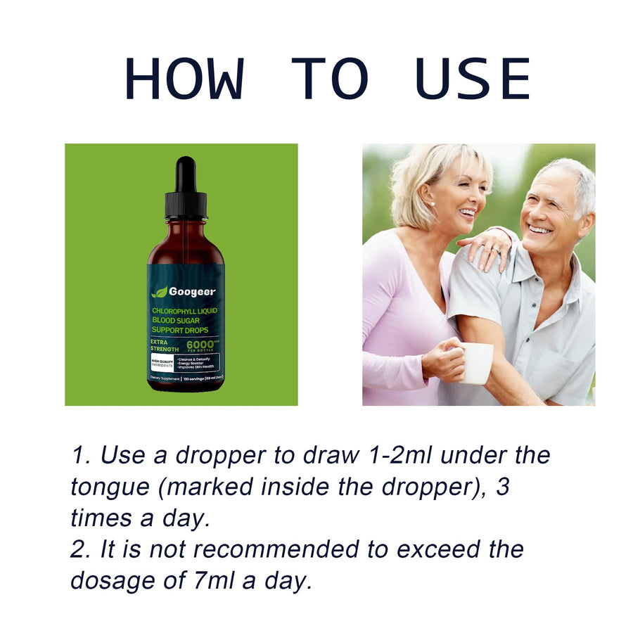 Chlorophyll Liquid Drops — Balanced Blood Sugar & Daily