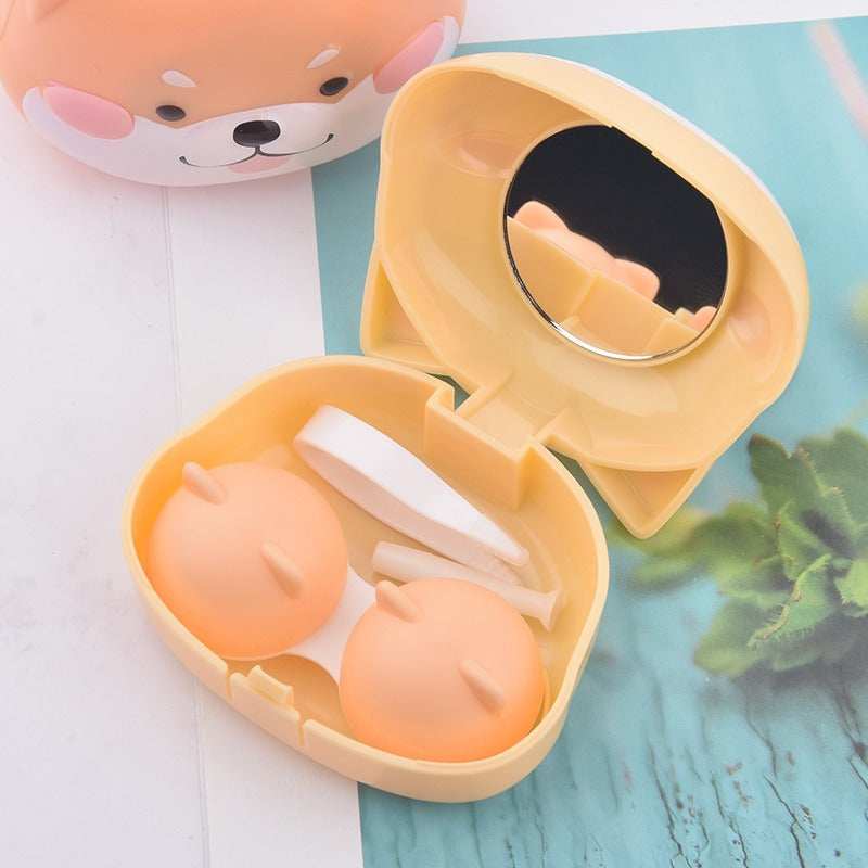 Shiba Inu Contact Lens Case — 3D Kawaii Storage Box