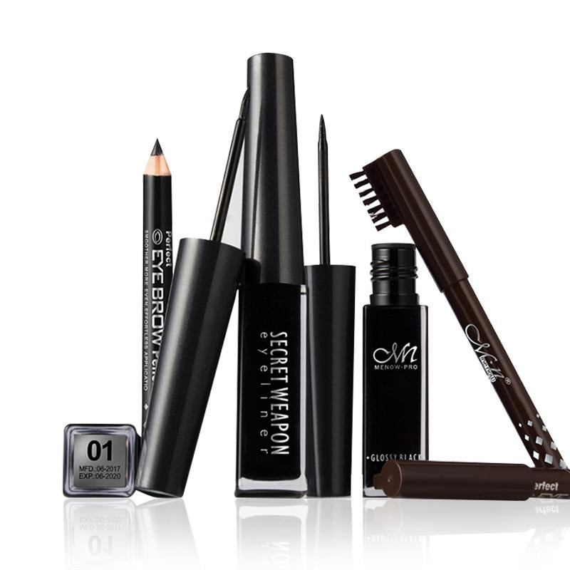 Waterproof Liquid Eyeliner & Brow Pencil Makeup Set