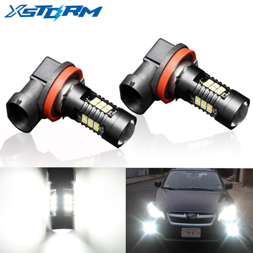 H11 LED Fog Light Bulbs — Daylight 6000K White, 1200LM, 2PCS