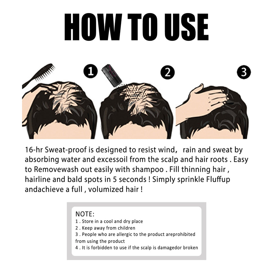 Hair Fiber Powder for Fuller-Looking Hair in 5 Seconds