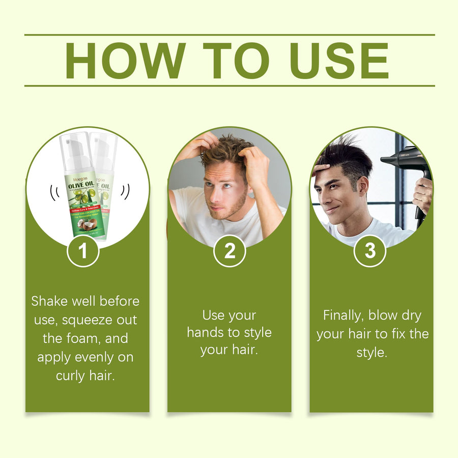 Curl Styling Mousse for Soft Hold, Shine & Definition