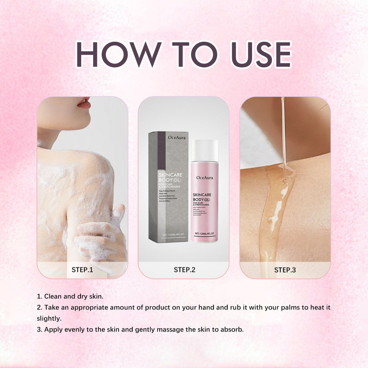 Body Oil for Stretch Marks, Scars & Fine Lines Repair