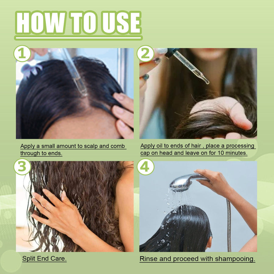 Rosemary Mint Hair Oil for Scalp and Split End Care
