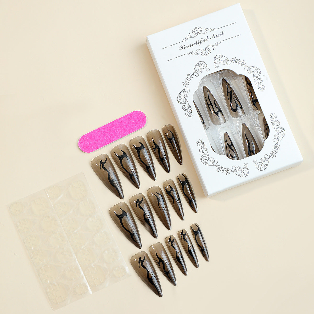 Press-On Stiletto Nails — Salon-Quality Artistic Designs