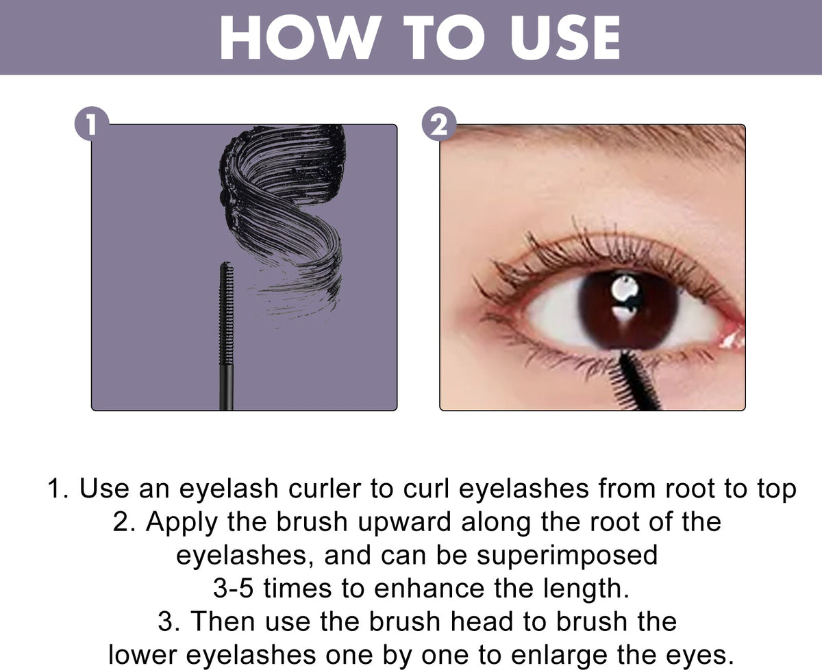 Curling Mascara for Lifting, Waterproof Fuller Lashes