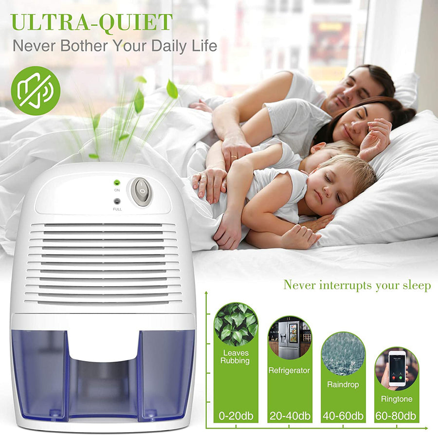 Mini Portable Dehumidifier – Silent & Compact with Dual Power