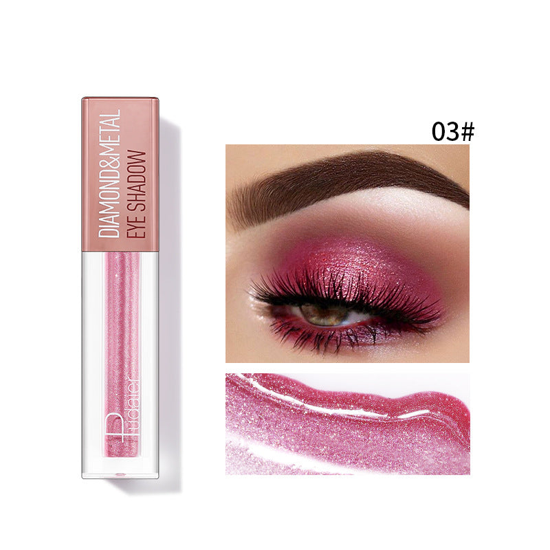 Liquid Eye Shadow for High-Shine Diamond-Metal Sparkle