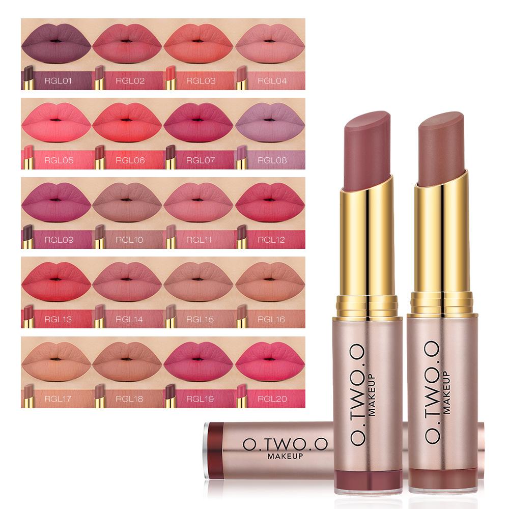 Matte Lipstick Set with Long-Lasting Rose-Gold Style