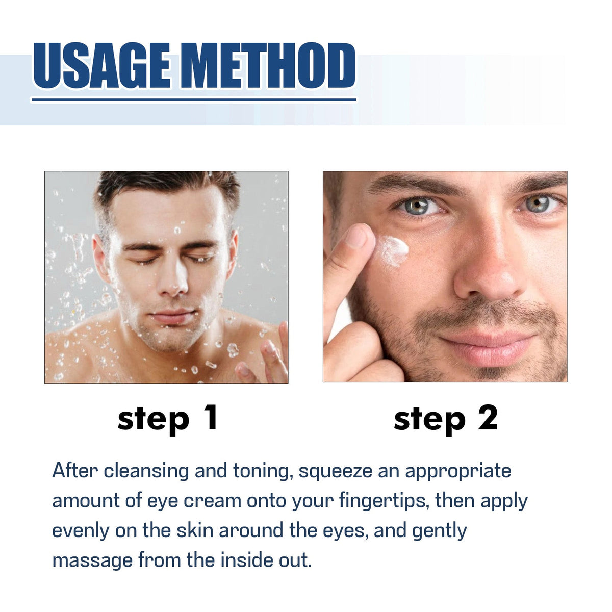 Peptide Eye Gel for Men - Reduce Puffiness & Fine Lines