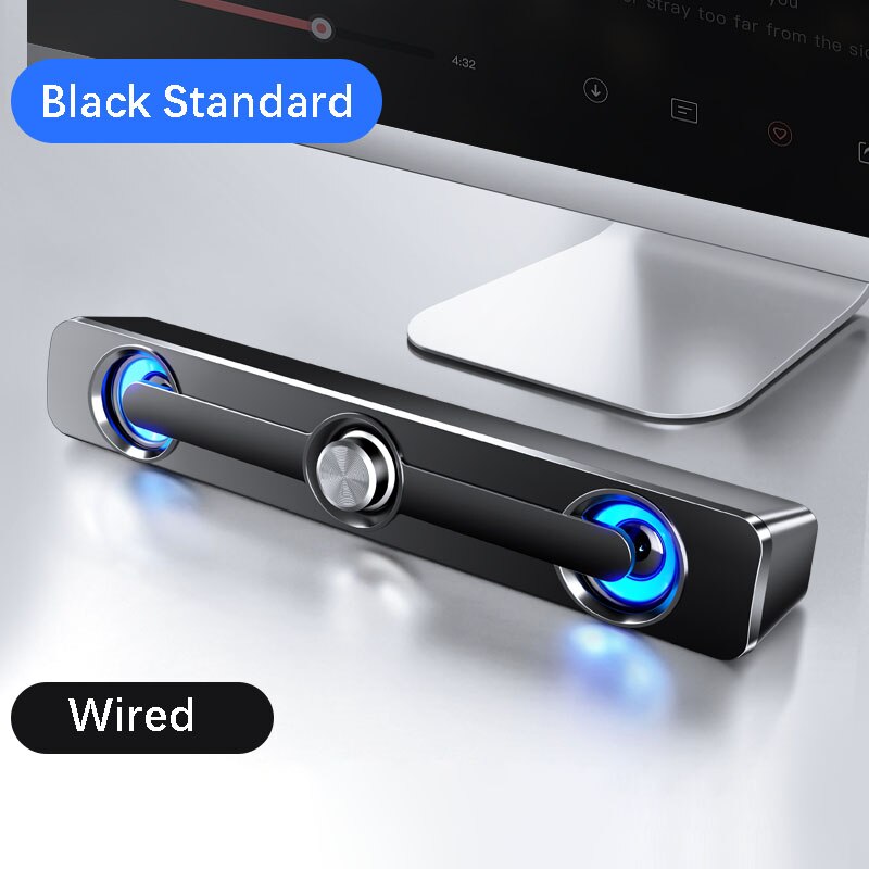 USB Powered Speaker Bar — Hi‑Fi Stereo Sound with Deep Bass