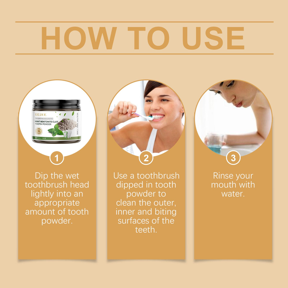 Mint Bentonite Clay Tooth Powder — Natural Whitening