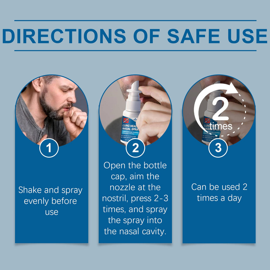 Nasal Cleansing Spray for Smoking Cravings & Lung Care