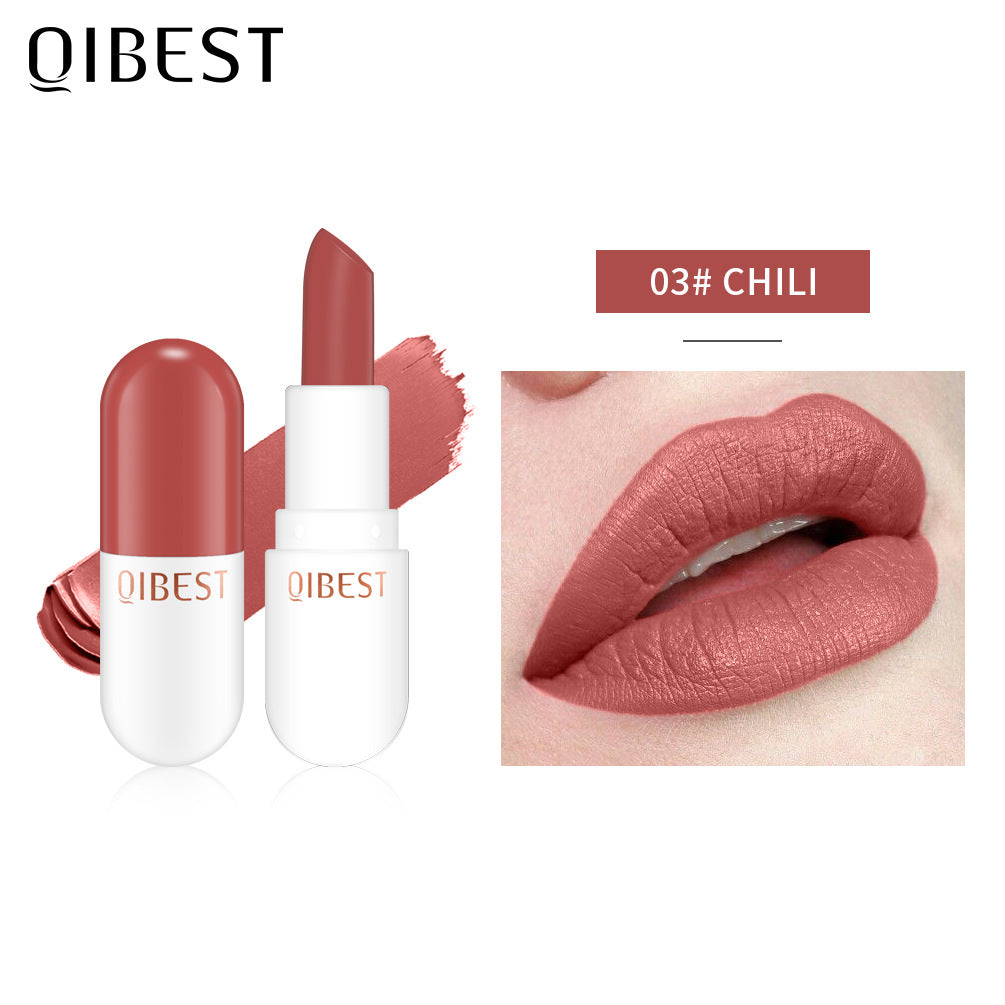 Mini Capsule Velvet Matte Lipstick for Bold Touch-Ups