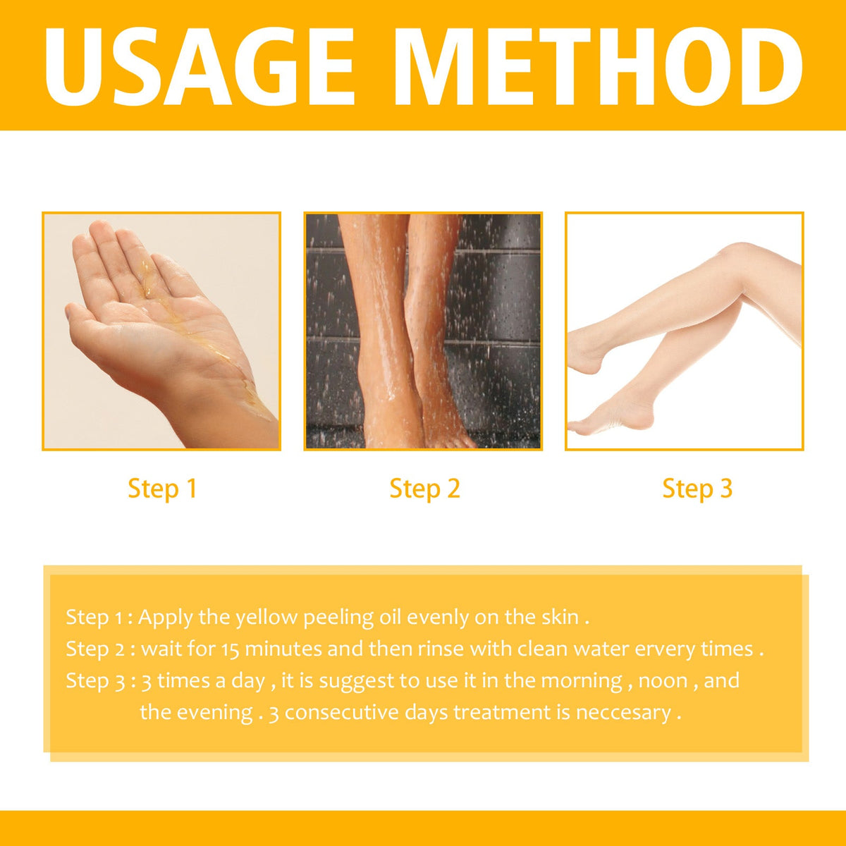 Yellow Exfoliating Oil for Dull, Rough Uneven Skin