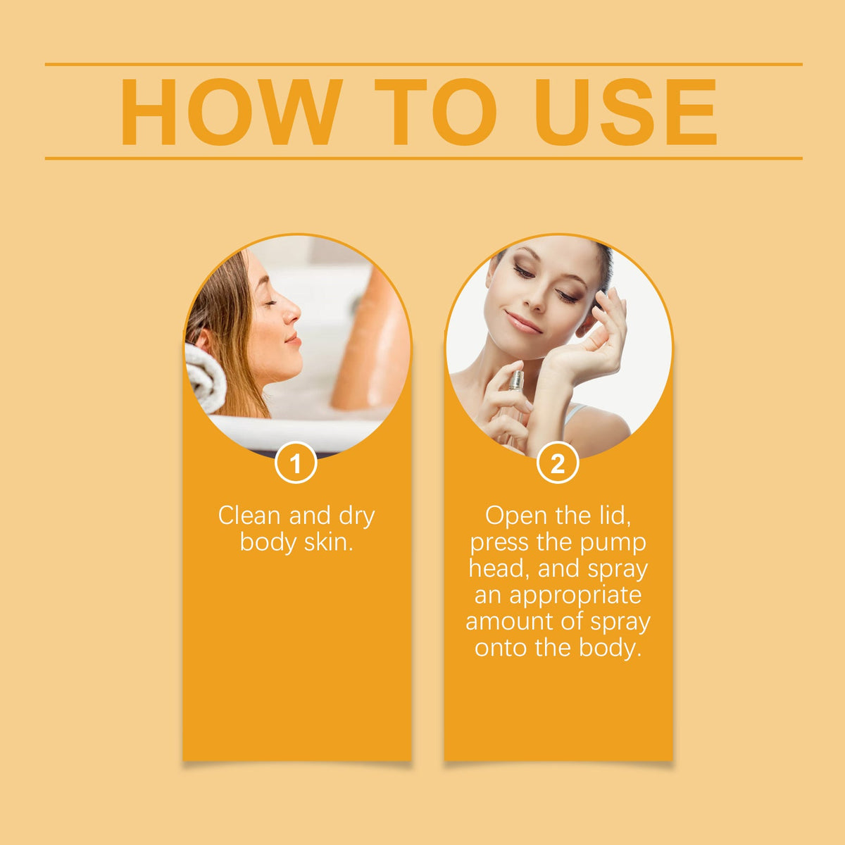 Orange Body Perfume Spray – Light Fresh Fragrance