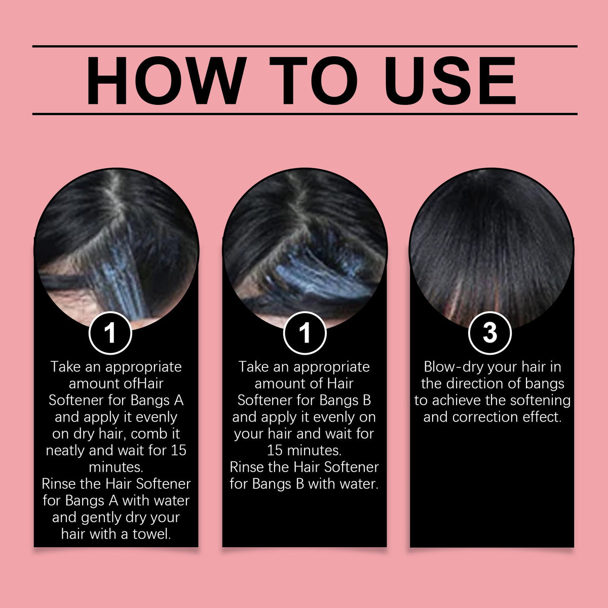 Bangs Hair Softener Cream for Smooth, Lasting Shape