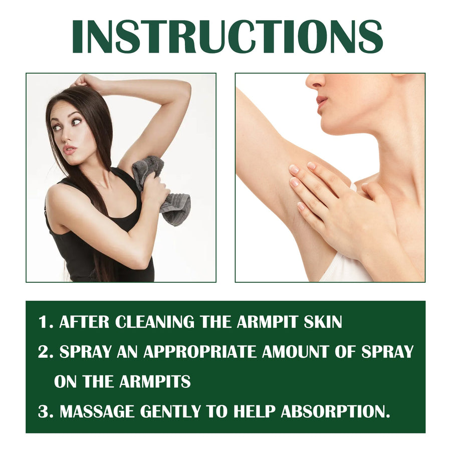 Herbal Body Odor Remove Spray - Long-Lasting Antiperspirant