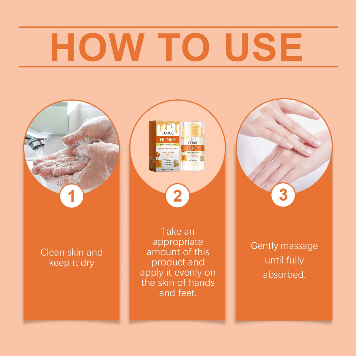 Honey Hand & Foot Cream - Deep Moisture for Dry Skin