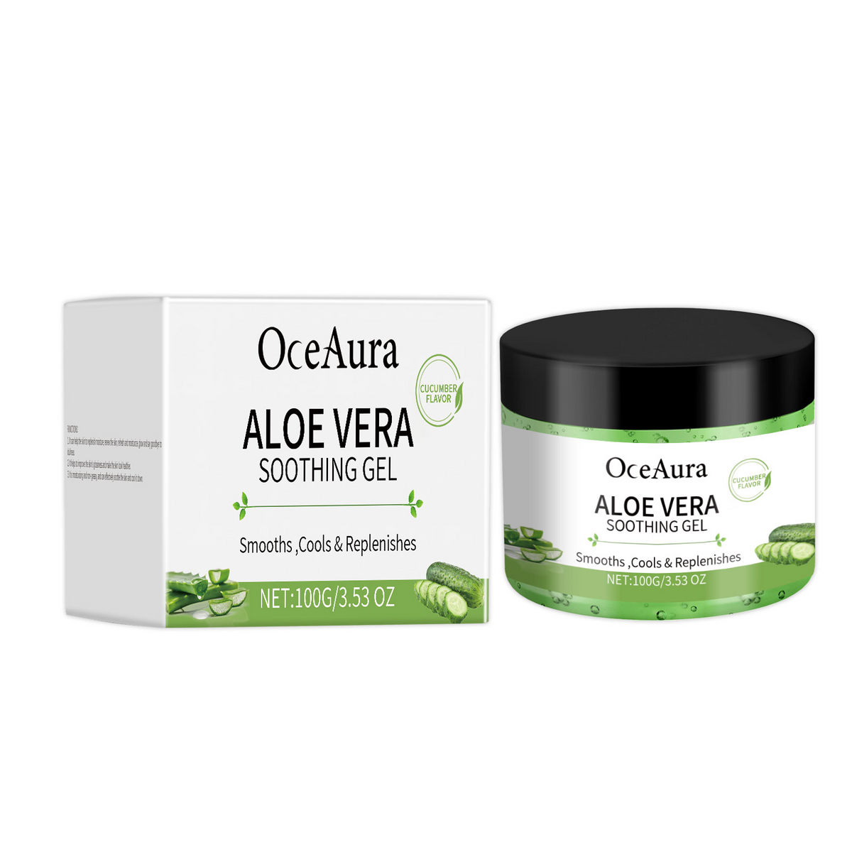 Aloe Vera Cucumber Gel for Instant Cooling Hydration