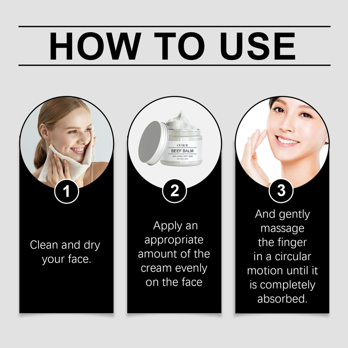 Beef Fat Face Balm for Deep Lines & Dry, Tired Skin
