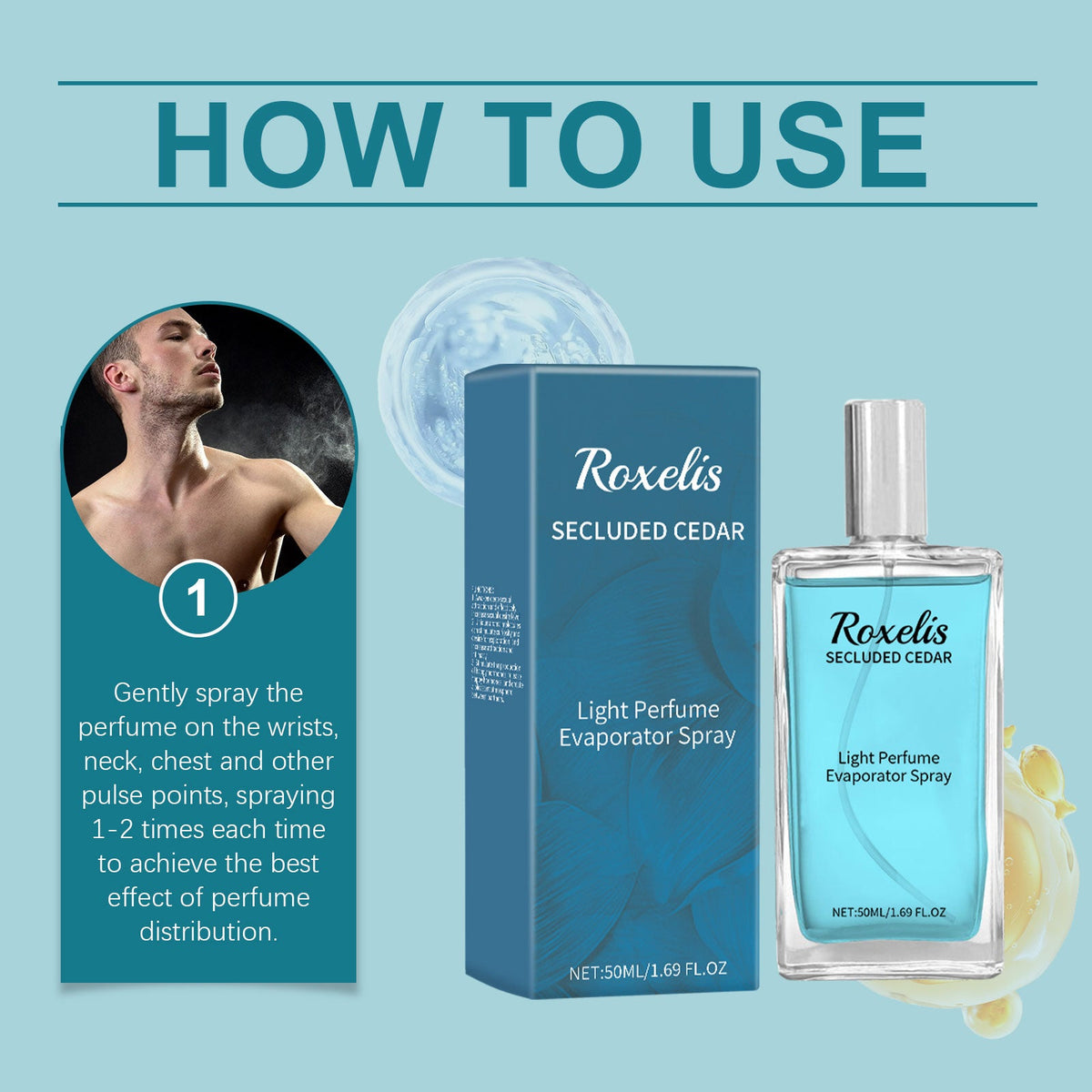 Cedar Blue Eau De Toilette Fresh Patchouli Fragrance