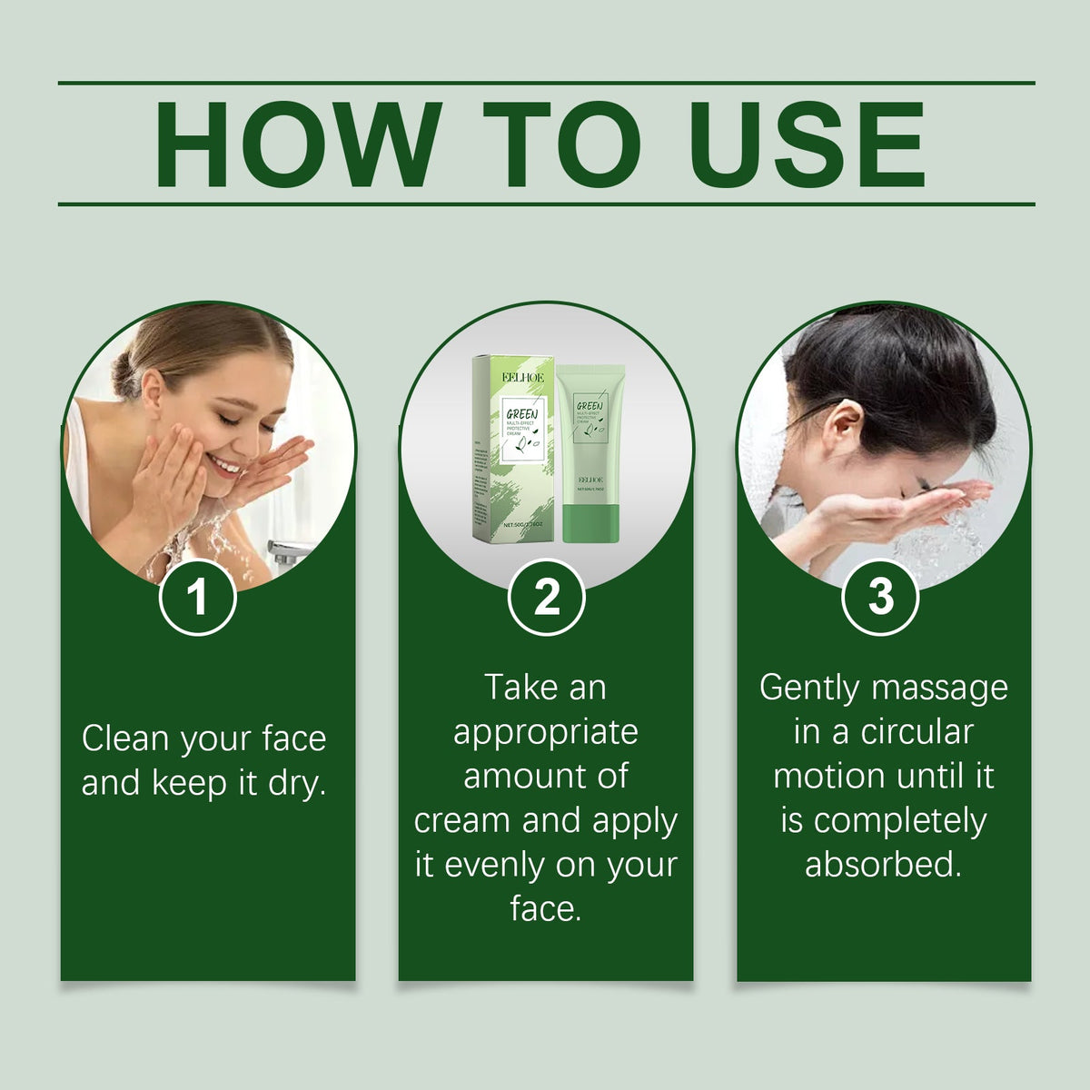 Green Tea Protective Cream for Daily Facial Care