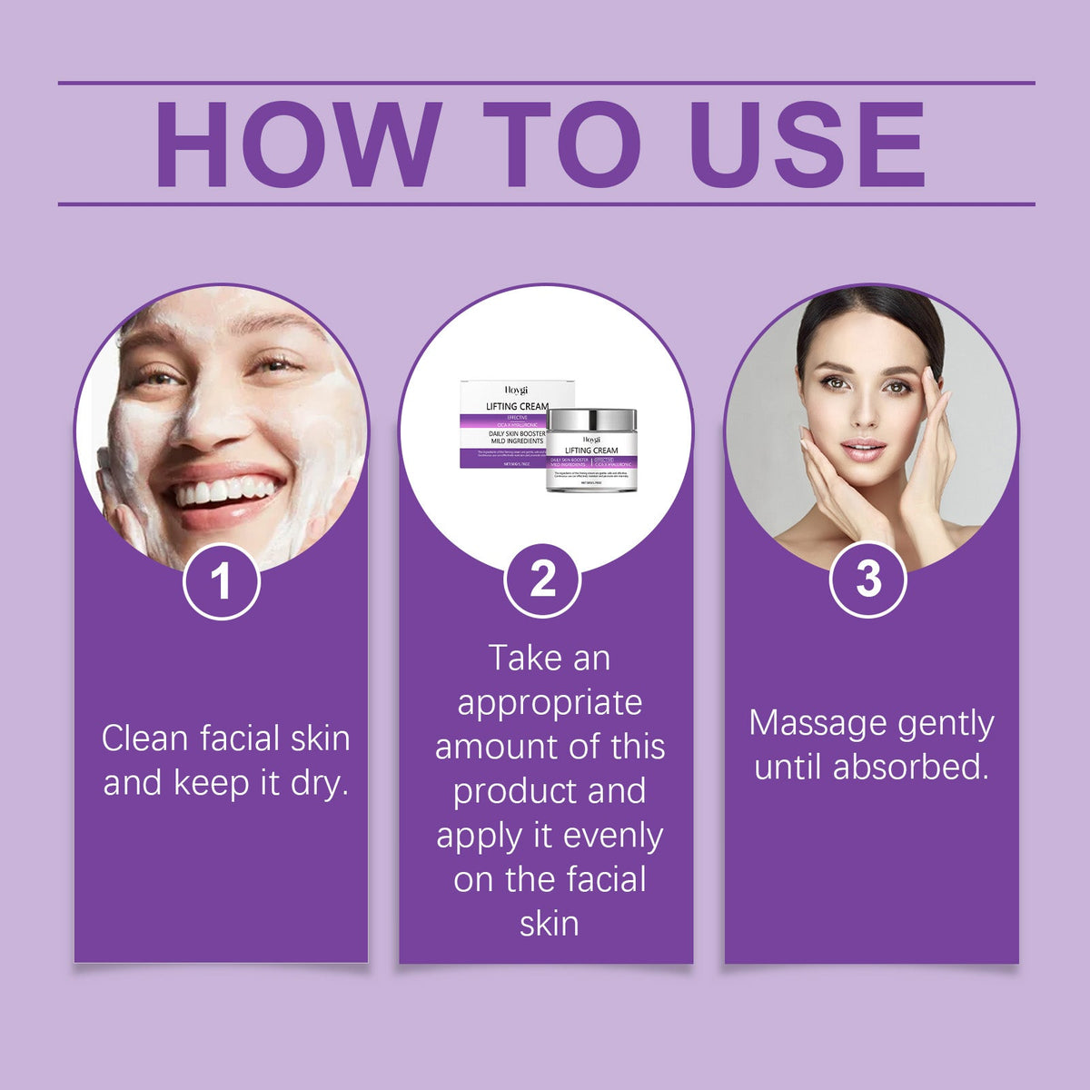CICA Hyaluronic Acid Face Moisturizer for Firming Skin