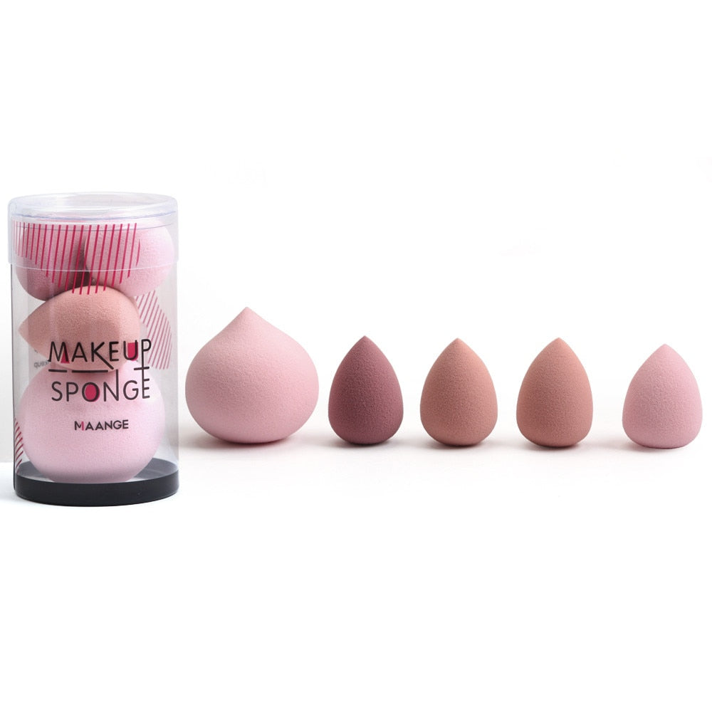 Makeup Sponge Set — Flawless Blending in 5 Sizes, 3 Colors