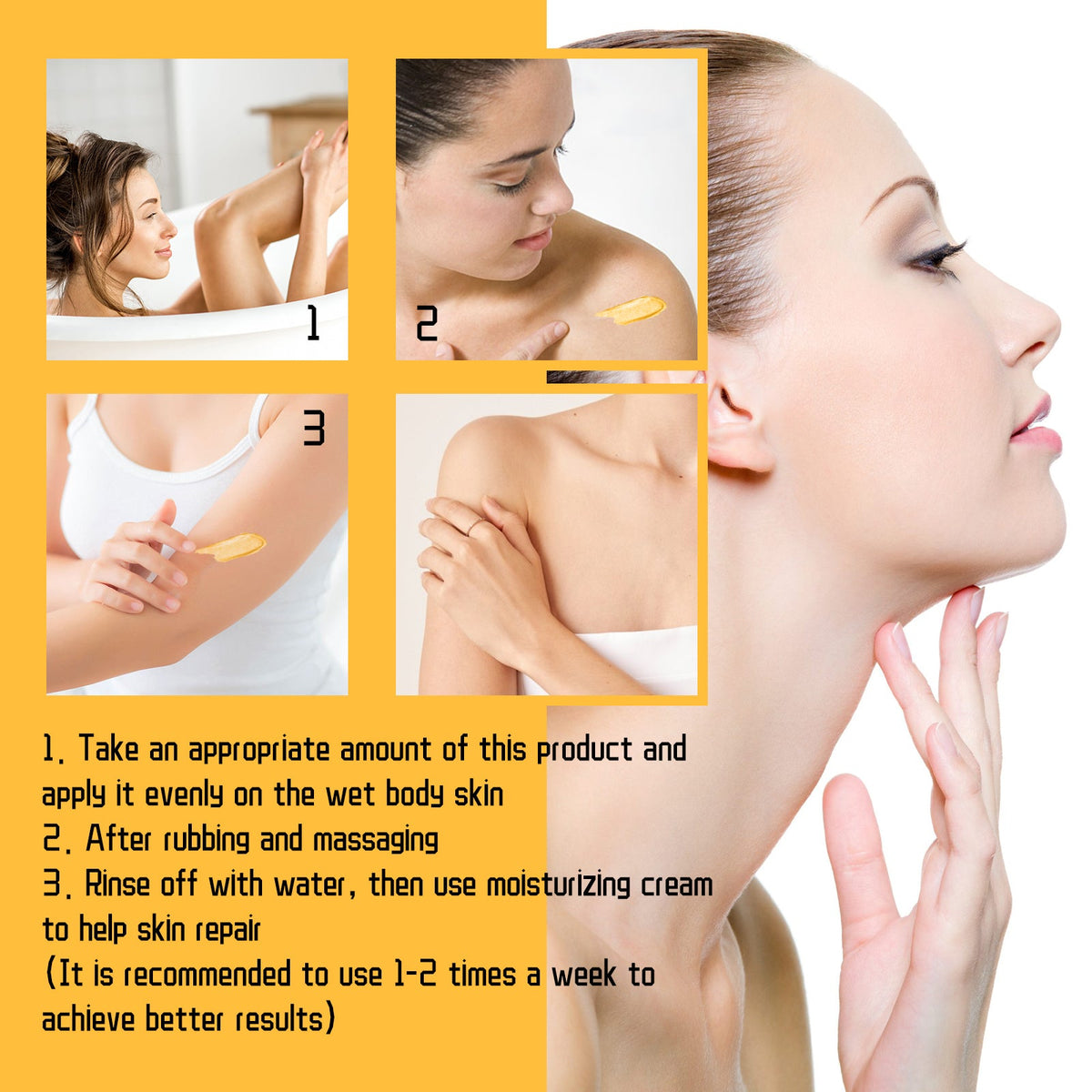 Turmeric Body Scrub for Melanin Skin Brightening