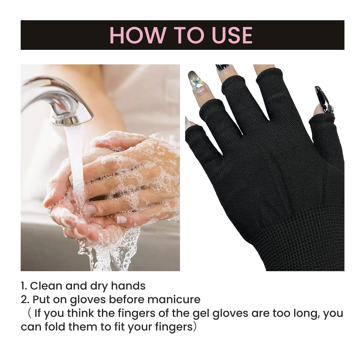 Fingerless UV Protection Gloves — UPF 99+ Anti-Aging