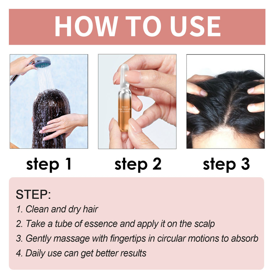 Hair Strength Ampoules for Scalp Massage Treatment