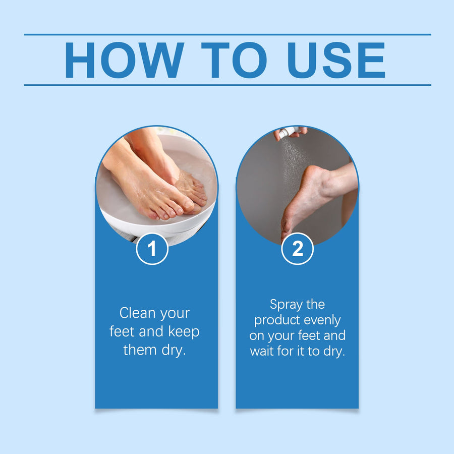Foot Spray for Odor, Itch & Sweat Relief 60ml