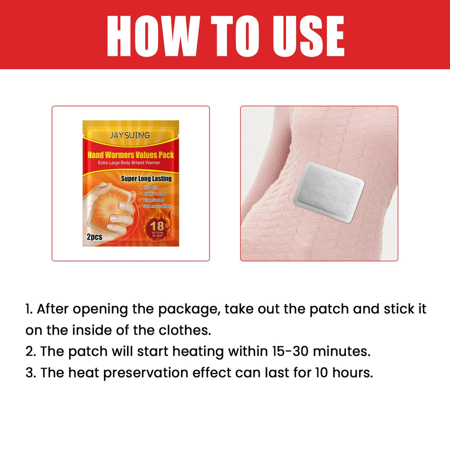 Self-Heating Body Warmer for Long-Lasting Portable Heat