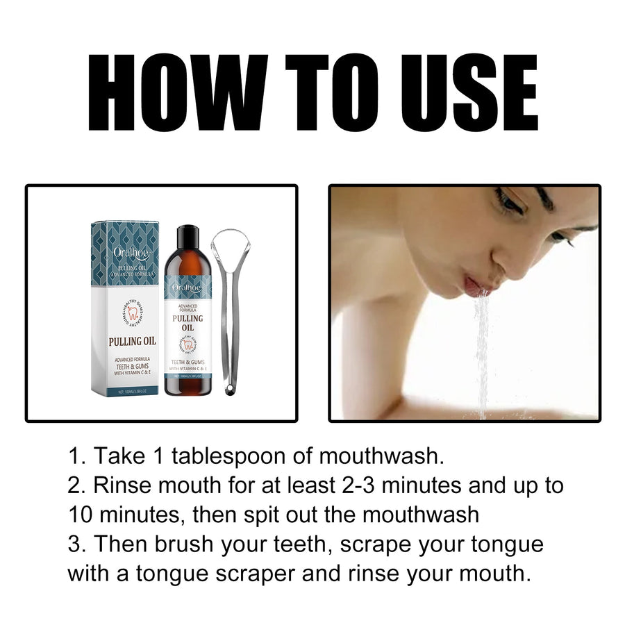 Natural Pulling Oil — Remove Tartar & Bad Breath