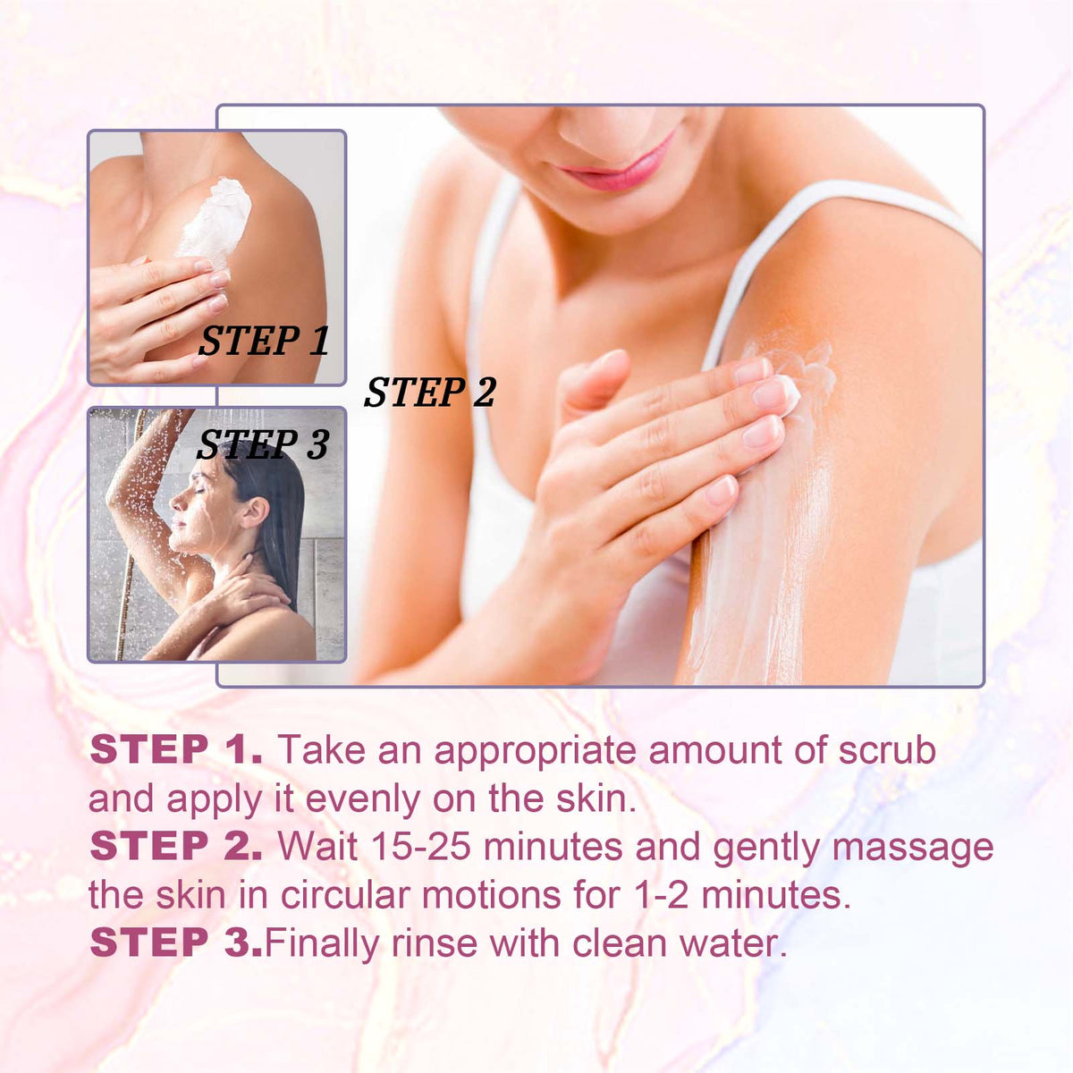 Blueberry Whipped Scrub, Exfoliating Tender Lighten Body Dul