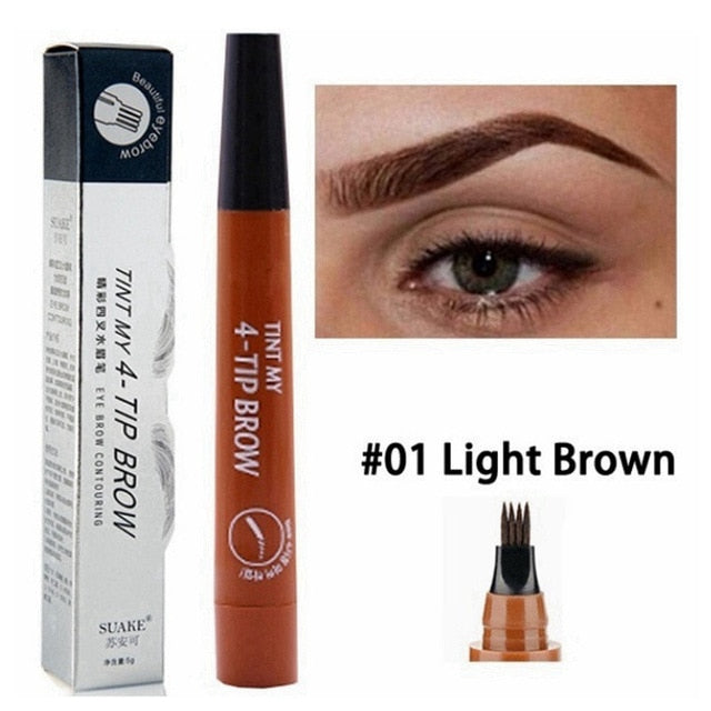 Waterproof Eyebrow Pencil for Natural Hair Strokes
