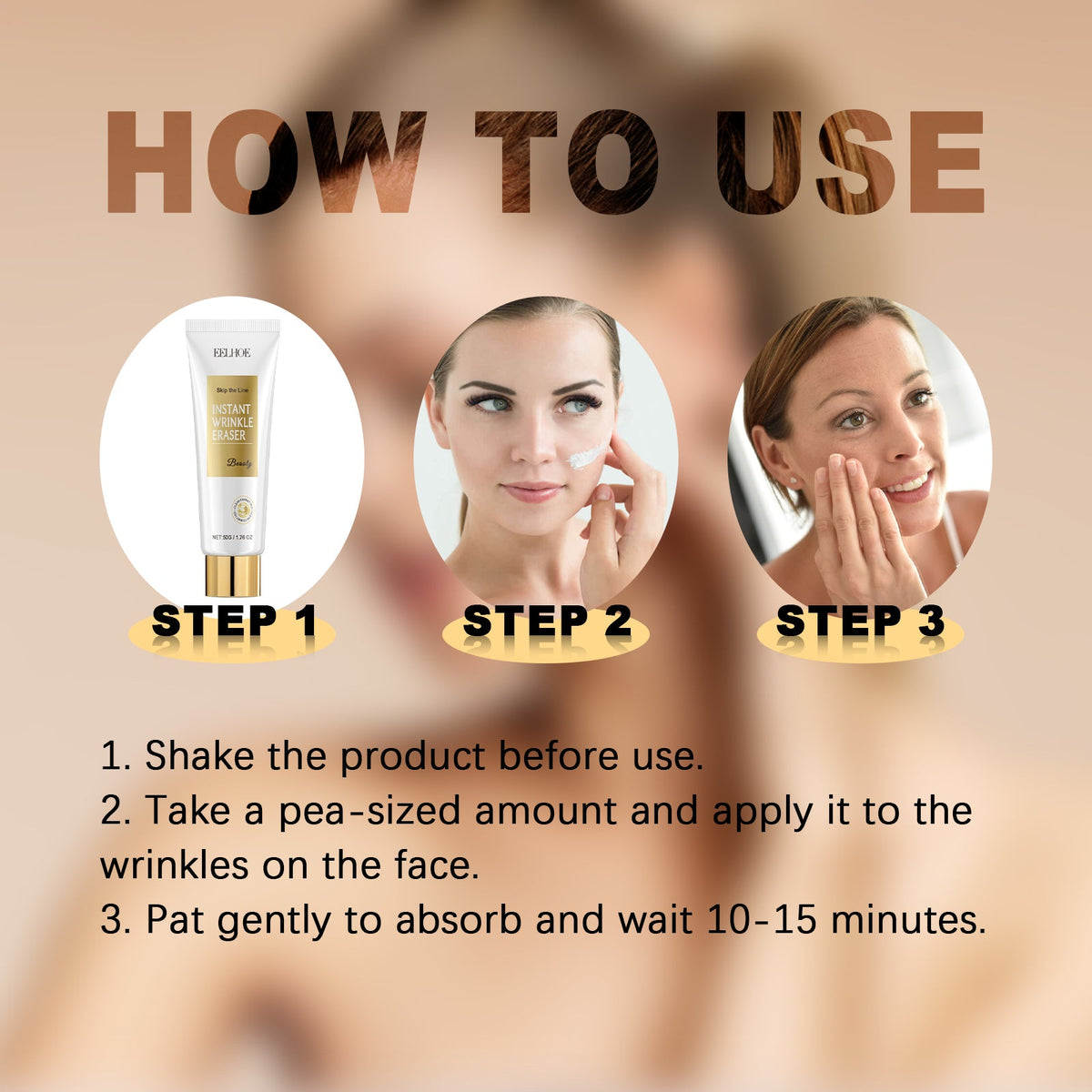 Instant Wrinkle Eraser Cream That Plumps Fine Lines Fast