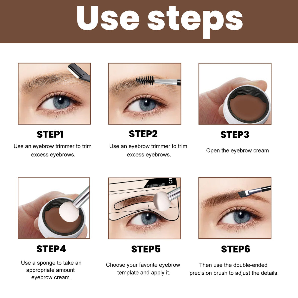 Eyebrow Stencil Kit for Fast, Natural Brow Definition