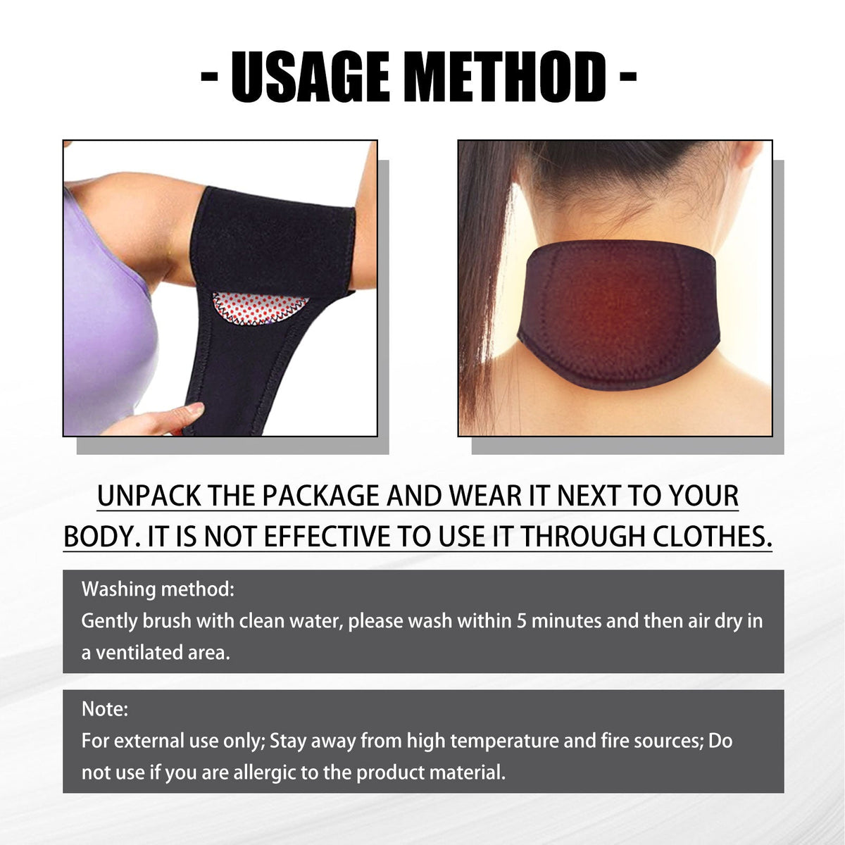 Toning Arm Bands With Magnetic Lymph Support Pads