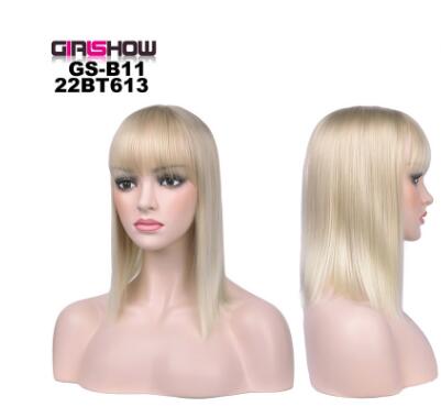 Synthetic Bob Wig with Bangs — Instant Hair Makeover in 4