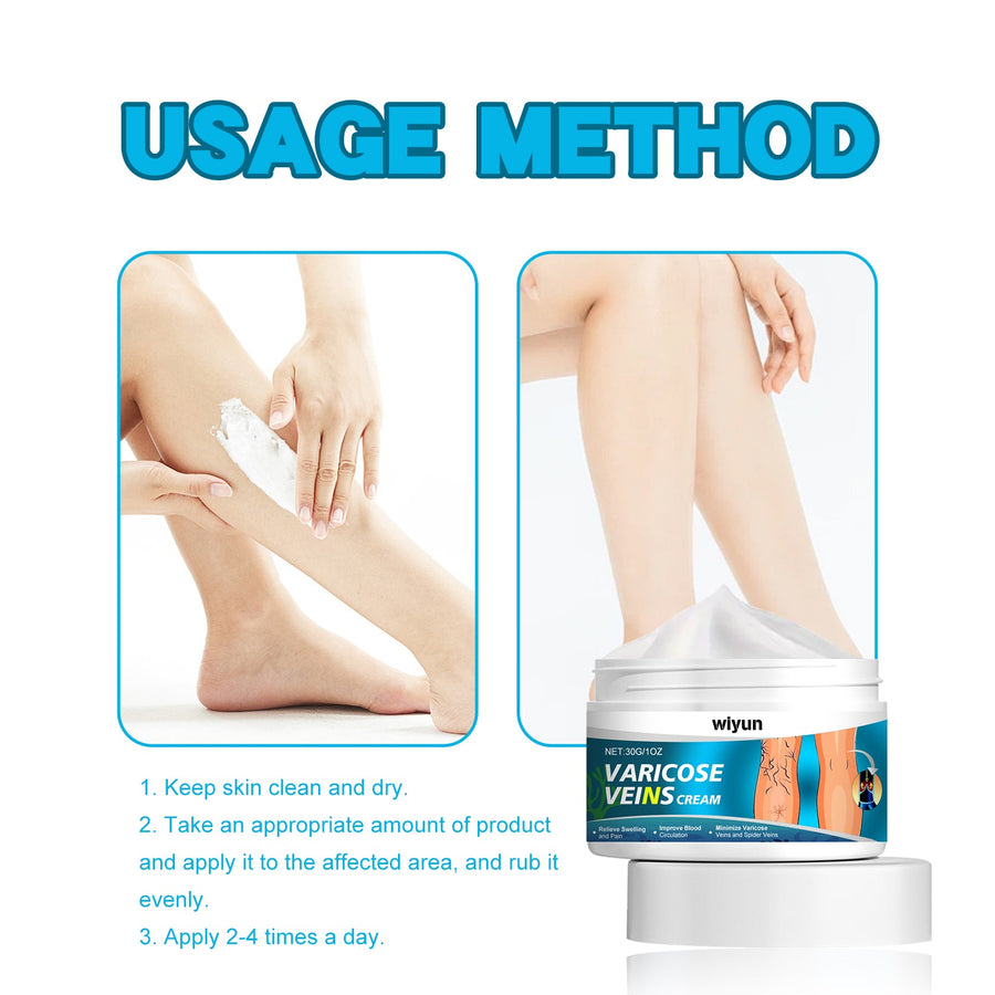 Varicose Veins Relief Cream — Reduce Swelling and Vein