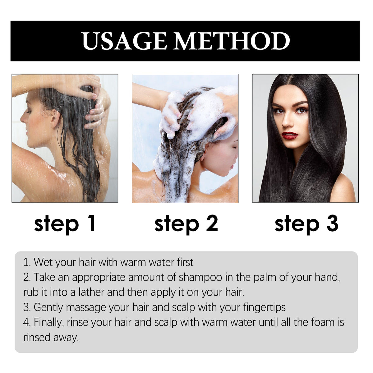 Darkening Shampoo Sachets for Glossy, Nourished Hair
