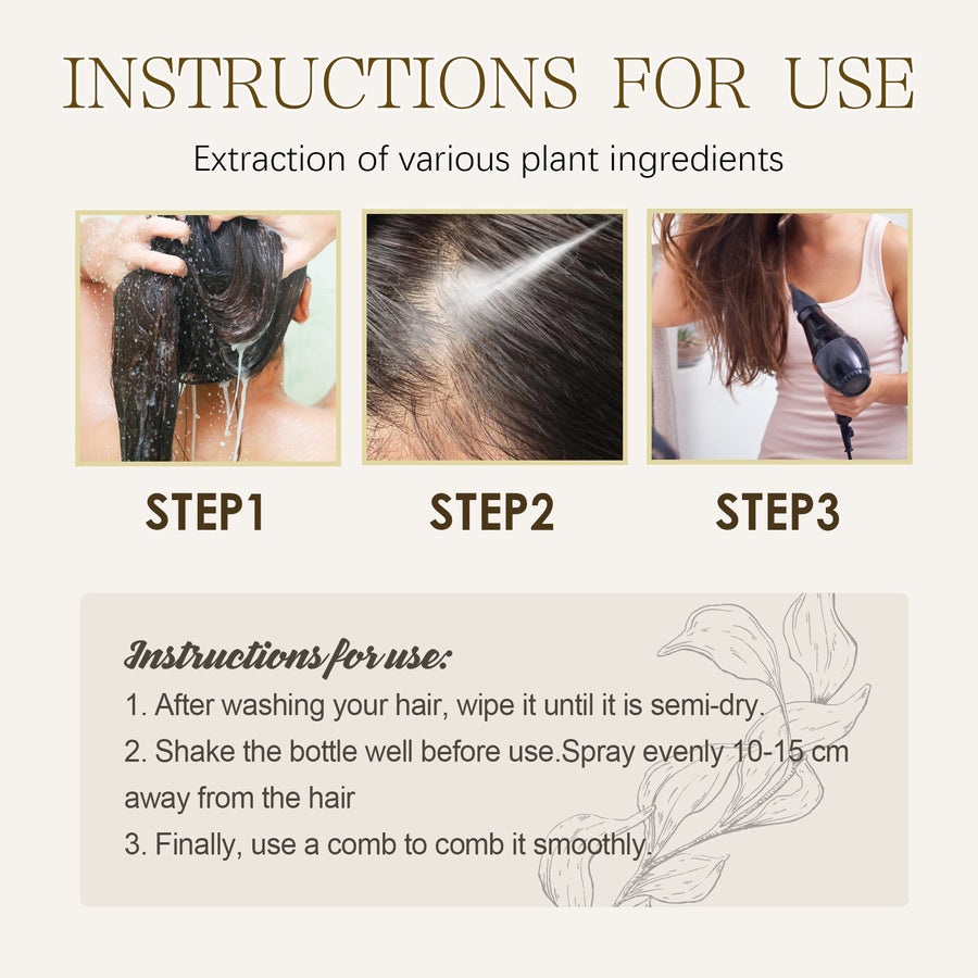 Keratin Hair Serum for Shine and Dry Frizz Control