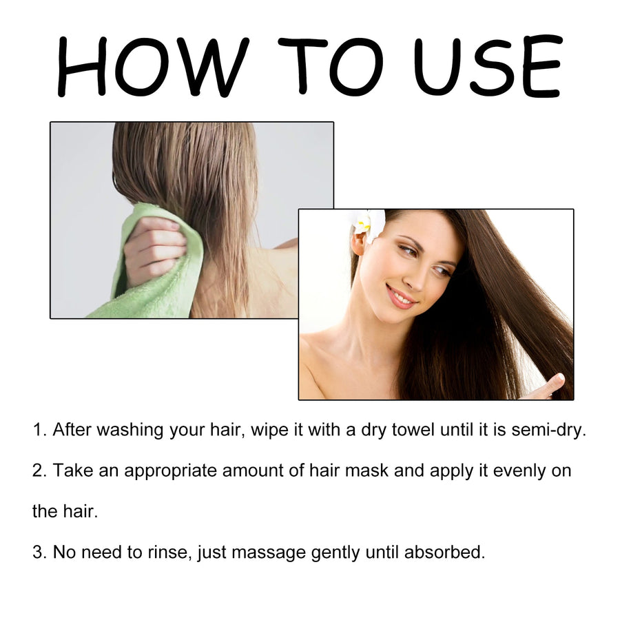 Leave-In Hair Mask for Smooth, Frizz-Free, Shiny Hair