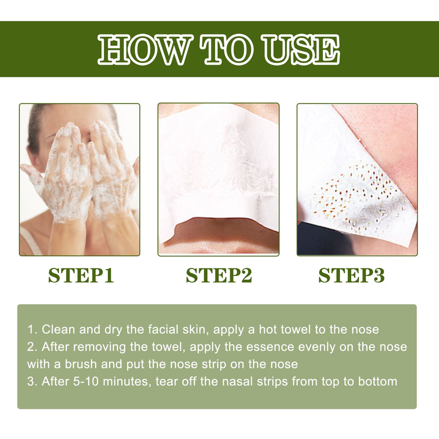Blackhead Removing Serum & Strip Kit for Clear Pores