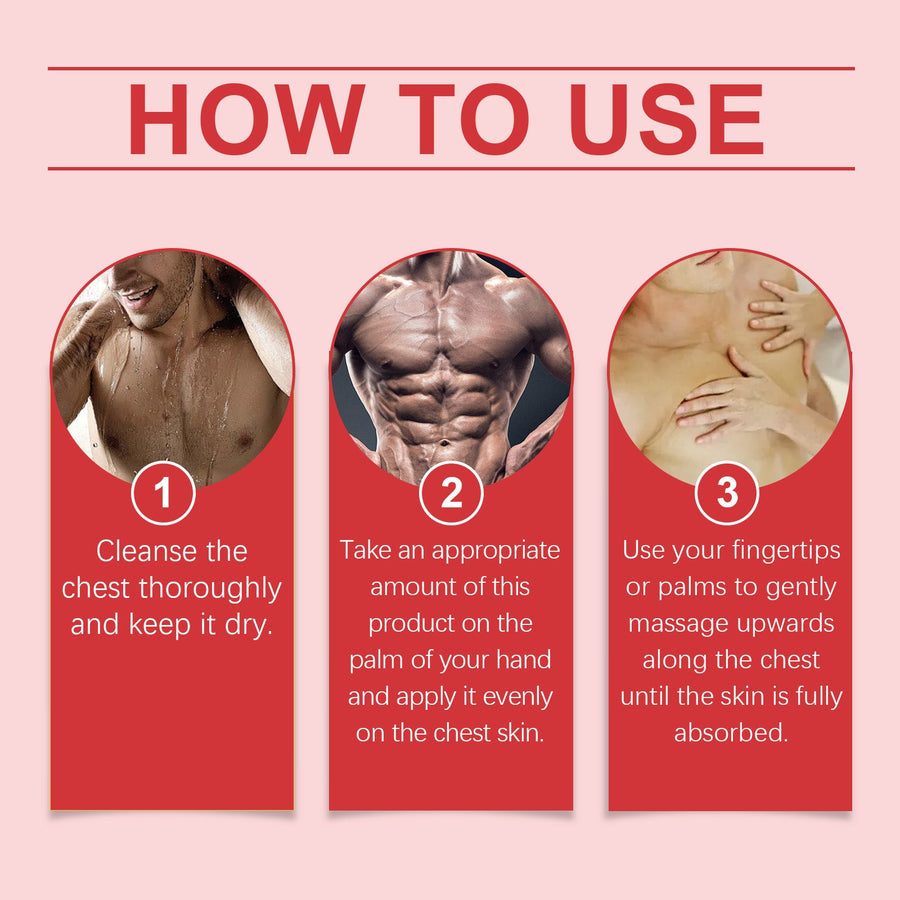 Male Breast Shaping Oil — Minimize Gynecomastia & Firm Chest