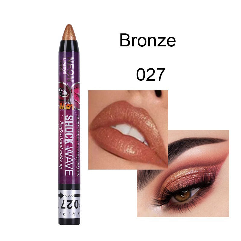 Eye and Lip Pencil Set: 36 Glitter Shades, 2-in-1